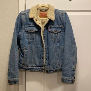 Levi’s Sherpa Lined Denim Trucker Jacket